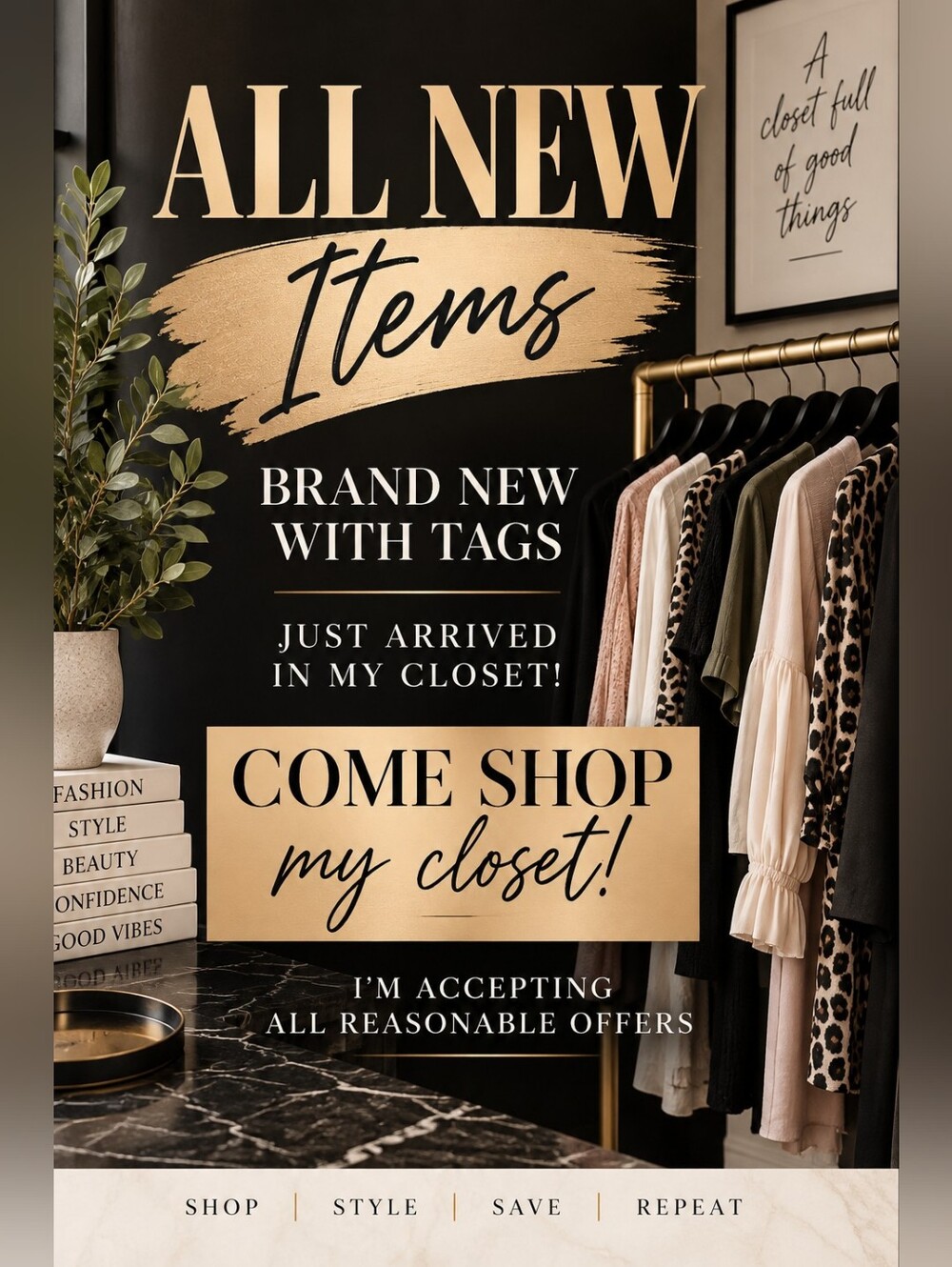 All new items brand new tags.